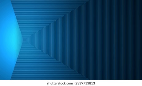 Blue minimalistic abstract background with lines in the elements.