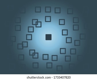 fondo minimalista azul del patrón cuadrado geométrico