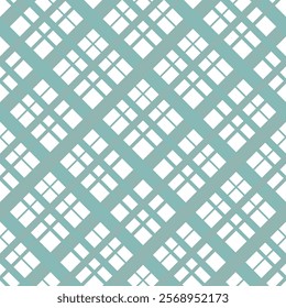 blue mint checkered pattern on a white background