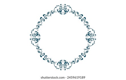 Blauer Spiegelrahmen Illustration, Rahmen Oval, Europäische Windecke, Rand, Text png.eps