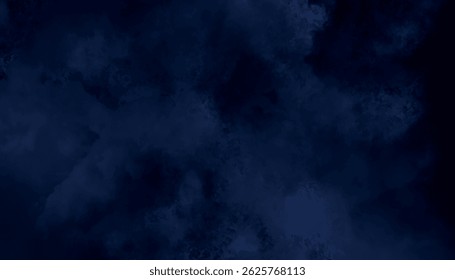 Blue misty background. Abstract wash of deep blue hues. Moody and atmospheric blue blend. Ethereal and shadowy blue forms.