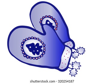 blue mittens 