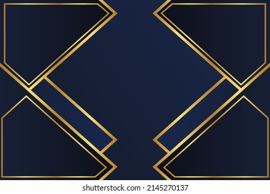 Blue Mix Gold Background Vector Illustration