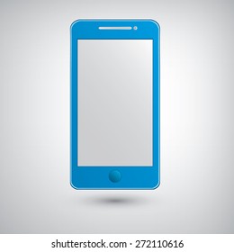 Blue  mobile phone graphics ,eps10