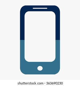 Blue Mobile phone icon