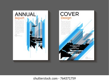 blue modern abstract background cover design  book Brochure template,annual report, magazine and flyer layout Vector a4