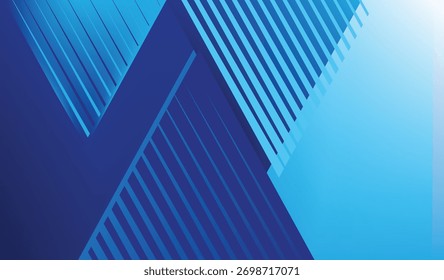 Plantilla de diseño de fondo abstracto moderno azul