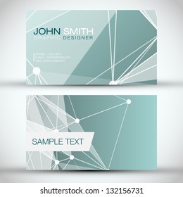 Blue Modern Abstract Business - Card Set | EPS10 Vector Design