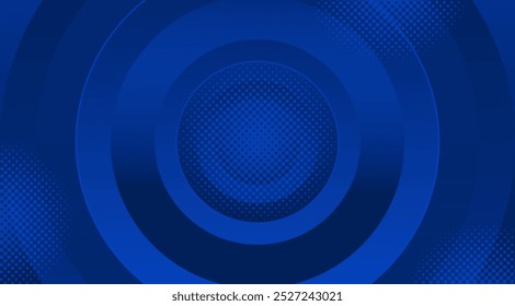 Blue modern abstract round background. for banner background design