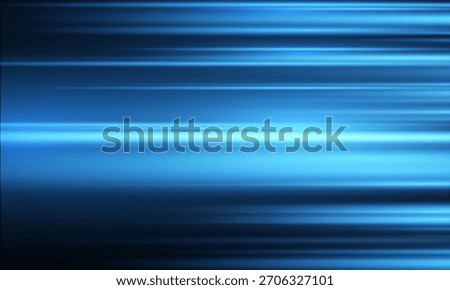Blue modern abstract technology background with glowing high-speed and movement light effect. Vector illustration