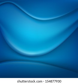 Blue modern background with abstract waves