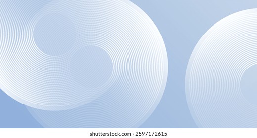 Blue modern background with circle elements. Digital technology concept abstract