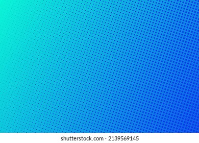 Blue modern background with halftone dots design vector.