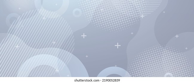 Blue modern background in vector illustration with glow and movement, with parallel lines, bright geometric shape, circles and halftone pattern.