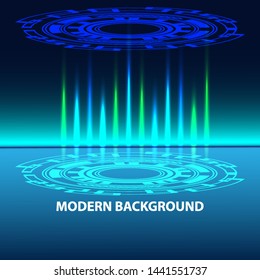 Blue modern background vector image