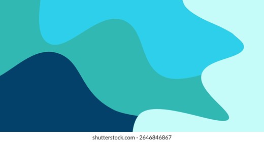 Fundo azul moderno do vetor da bandeira. Papel de parede ilustração abstrata para o site modelo cobrir o negócio de mídia social boa arte moderna