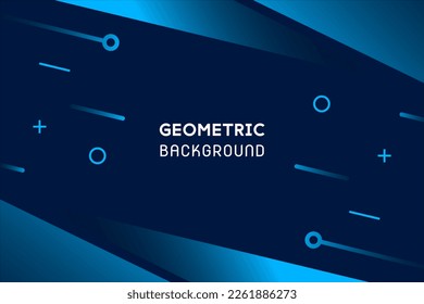 blue modern business abstract geometric background. Vector illustration design for presentations, banner, cover, web, flyer, card, poster, wallpaper, texture, slide, magazine and powerpoint. 