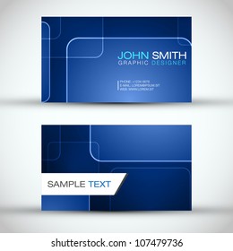 Blue Modern Business Card Set | EPS10 Vector Design