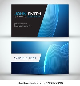 Blue Modern Business Card Set | EPS10 Vector Design