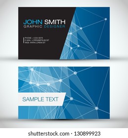 Blue Modern Business Card Set | EPS10 Vector Design