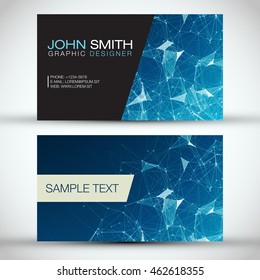 Blue Modern Business Card Set | EPS10 Vector Design