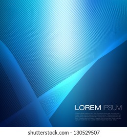 Fondo vectorial Blue Modern Business Lines | Diseño EPS10