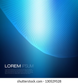 Blue Modern Business Lines Vector Background | EPS10 Design Layout