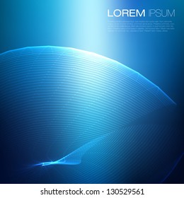 Blue Modern Business Lines Vector Background | EPS10 Design Layout
