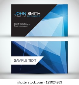 Blue Modern Business-Card Set | EPS10 Vector Design