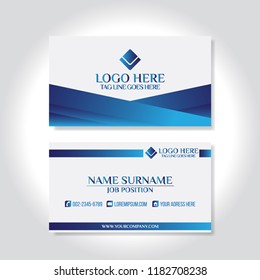 Blue Modern Creative Business Card And Name Card