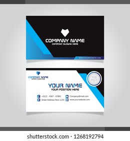 Blue modern creative business card and name card 