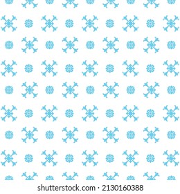 Blue modern decorative patterns on white background, vector overlay