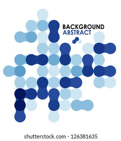 Blue modern geometric abstract background