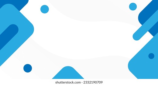 ilustración de fondo abstracto geométrico moderno azul