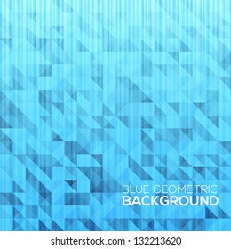 Blue modern geometrical abstract background