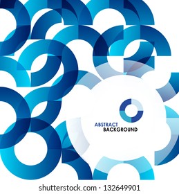 Blue modern geometrical abstract background