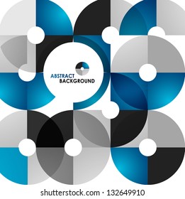 Blue modern geometrical abstract background