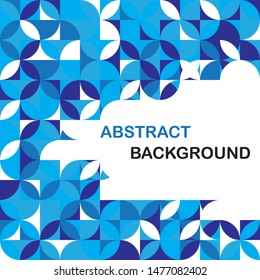 Blue modern geometrical abstract background