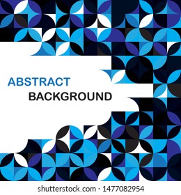 Blue modern geometrical abstract background
