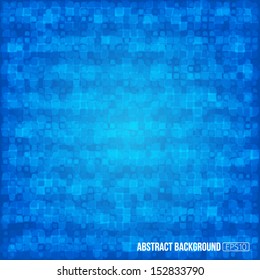 Blue modern geometrical abstract background