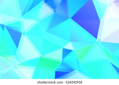 Blue modern geometrical abstract background. Triangular backdrop. Bright wallpaper. geometric texture. colorful pattern. creative concept. vector illustration for booklet, cover, magazine, banner