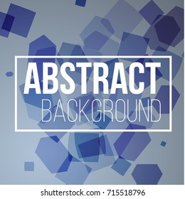 Blue modern geometrical abstract background
