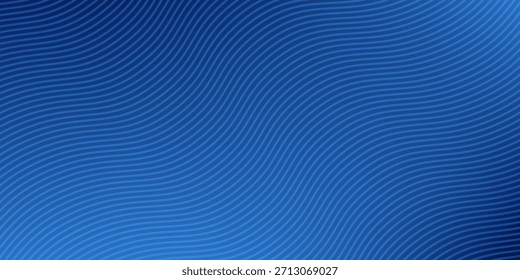 Fondo abstracto azul de las líneas modernas azules con una curva suave y Vector liso abstracto moderno