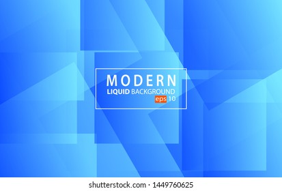 Blue Modern liquid color background.Wavy geometric background.Dynamic textured geometric element design