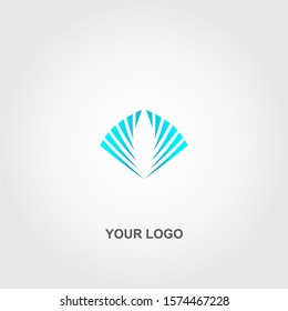 blue modern logo template design 