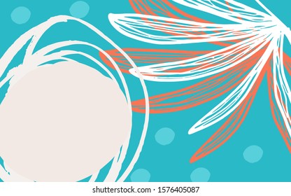 Blue modern organic shapes vector background. Abstract geometric illustration wallpaper for template website, banner social media advertising