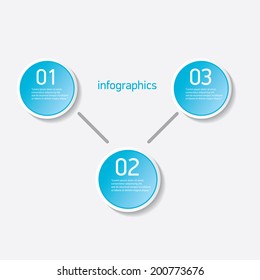 blue modern progress paper banners / can be used for infographics / numbered banners / horizontal cutout lines / graphic or website layout vector