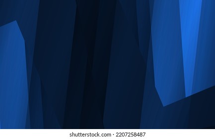 Blue modern trendy abstract background with diagonal geometric shapes. Abstract objects vector dark blue background. Vector illustration
