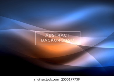 Blue Modern Vector Background Design Template