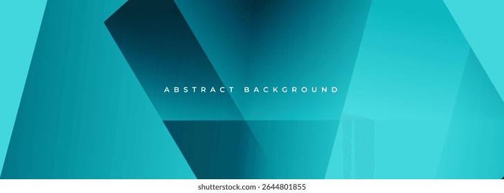 Fondo abstracto ancho moderno azul con Formas geométricas. Diseño de Anuncio de Ilustración vectorial